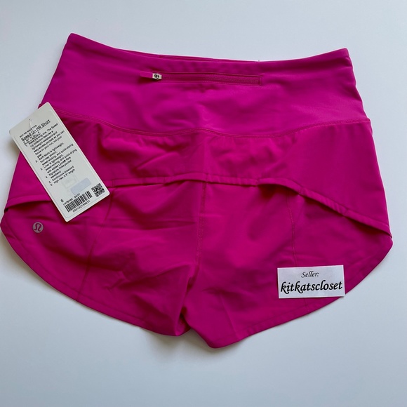 🆕 sonic pink - NWT lululemon speed up high-rise HR short 2.5" lined size 6 - Picture 6 of 8